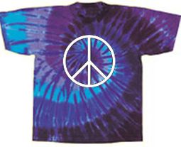 Peace Twilight Tie Dye Adult Unisex T-shirt Tee Shirt Peace Twilight Tie Dye Adult Unisex T-shirt Tee Shirt