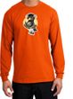 PENGUIN POWER Athletic Gym Workout Adult Long Sleeve T-shirt - Orange