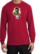PENGUIN POWER Athletic Gym Workout Adult Long Sleeve T-shirt - Red
