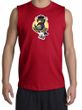 PENGUIN POWER Athletic Gym Workout Adult Muscle Shirt Shooter - Red