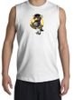 PENGUIN POWER Athletic Gym Workout Adult Muscle Shirt Shooter - White