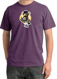 PENGUIN POWER Athletic Gym Workout Adult Pigment Dyed T-shirt - Plum