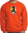 PENGUIN POWER Athletic Gym Workout Adult Sweatshirt - Orange