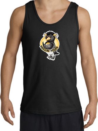 PENGUIN POWER Athletic Gym Workout Adult Tanktop - Black