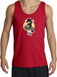 PENGUIN POWER Athletic Gym Workout Adult Tanktop - Red