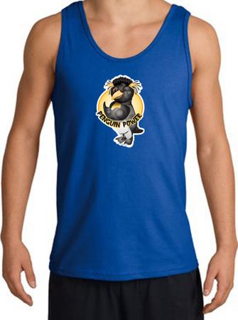 PENGUIN POWER Athletic Gym Workout Adult Tanktop - Royal