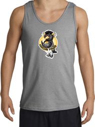 PENGUIN POWER Athletic Gym Workout Adult Tanktop - Sports Grey