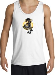 PENGUIN POWER Athletic Gym Workout Adult Tanktop - White