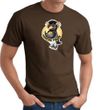 PENGUIN POWER Athletic Gym Workout T-shirt - Brown