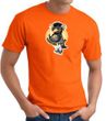 PENGUIN POWER Athletic Gym Workout T-shirt - Orange