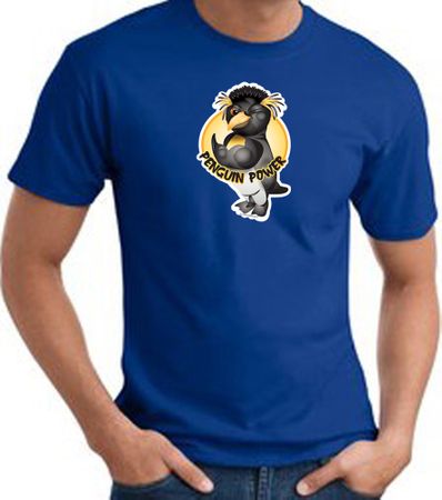 PENGUIN POWER Athletic Gym Workout T-shirt - Royal