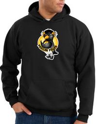 Penguin Power Hoodie Athletic Gym Workout Hoody Black Penguin Power Hoodie Athletic Gym Workout Hoody Black