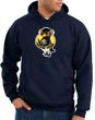Penguin Power Hoodie Athletic Gym Workout Hoody Navy