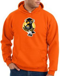 Penguin Power Hoodie Athletic Gym Workout Hoody Orange Penguin Power Hoodie Athletic Gym Workout Hoody Orange
