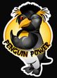 Penguin Power Hoodie Athletic Gym Workout Hoody Red