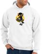 Penguin Power Hoodie Athletic Gym Workout Hoody White