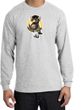Penguin Power Shirt Athletic Gym Workout Long Sleeve Shirt Ash