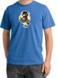 Penguin Power Shirt Athletic Gym Workout Pigment Dyed Tee Medium Blue