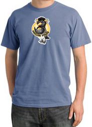 Penguin Power Shirt Athletic Gym Workout Pigment Dyed Tee Night Blue