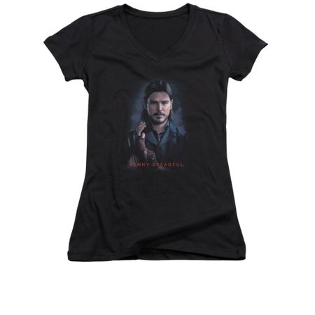 Penny Dreadful Shirt Juniors V Neck Ethan Black T-Shirt
