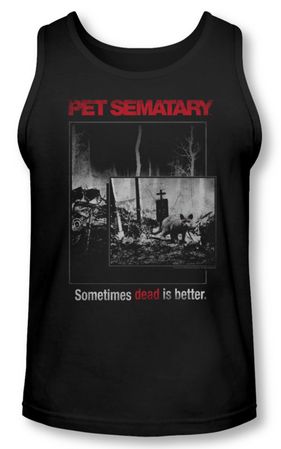 Pet Sematary Tank Top Cat Poster Black Tanktop