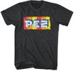 Pez Logo Retro Candy Adult Black T-shirt