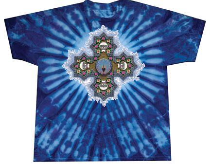 PHIL'S MANDALA Adult Tie Dye Rock T-shirt