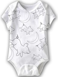 Pigs and Moon Funny Baby Romper White Infant Babies Creeper Pigs and Moon Funny Baby Romper White Infant Babies Creeper
