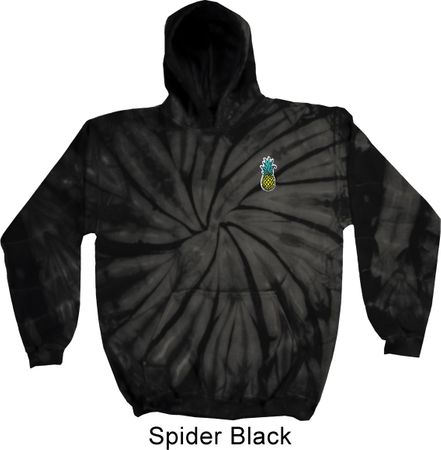 Pineapple Patch Pocket Print Tie Dye Hoodie
