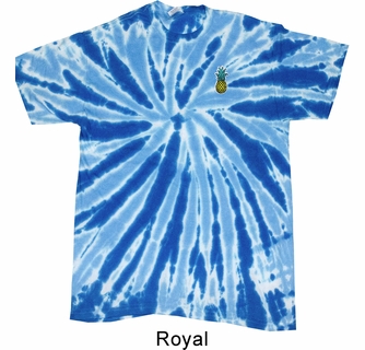 Pineapple Patch Pocket Print Twist Tie Dye Shirt