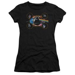 Pink Floyd Juniors Shirt Dark Side Heads Black T-Shirt