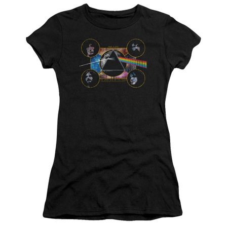 Pink Floyd Juniors Shirt Dark Side Heads Black T-Shirt
