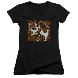 Pink Floyd Juniors V Neck Shirt Pig Black T-Shirt Pink Floyd Juniors V Neck Shirt Pig Black T-Shirt