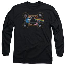 Pink Floyd Long Sleeve Shirt Dark Side Heads Black Tee T-Shirt