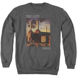 Pink Floyd Sweatshirt Faded Animals Adult Charcoal Sweat Shirt