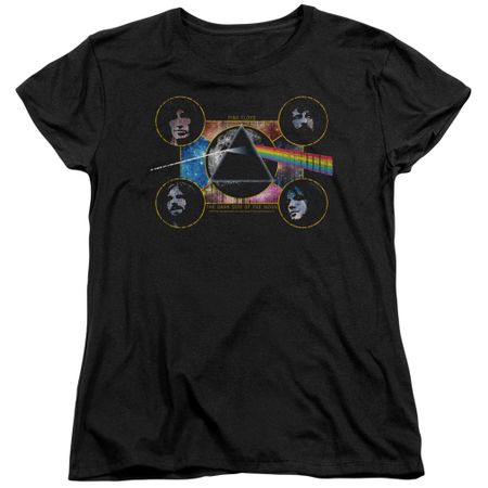 Pink Floyd Womens Shirt Dark Side Heads Black T-Shirt