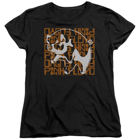 Pink Floyd Womens Shirt Pig Black T-Shirt
