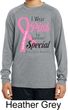 Pink For Someone Special Kids Dry Wicking Long Sleeve Shirt