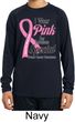 Pink For Someone Special Kids Dry Wicking Long Sleeve Shirt