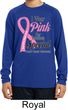 Pink For Someone Special Kids Dry Wicking Long Sleeve Shirt