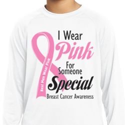 Pink For Someone Special Kids Dry Wicking Long Sleeve Shirt