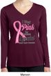Pink For Someone Special Ladies Dry Wicking Long Sleeve Shirt