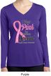 Pink For Someone Special Ladies Dry Wicking Long Sleeve Shirt