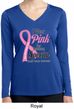 Pink For Someone Special Ladies Dry Wicking Long Sleeve Shirt