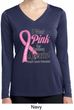 Pink For Someone Special Ladies Dry Wicking Long Sleeve Shirt