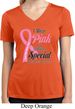 Pink For Someone Special Ladies Moisture Wicking V-neck Shirt