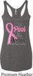 Pink For Someone Special Ladies Tri Blend Racerback Tank Top