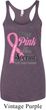 Pink For Someone Special Ladies Tri Blend Racerback Tank Top
