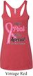 Pink For Someone Special Ladies Tri Blend Racerback Tank Top