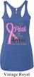 Pink For Someone Special Ladies Tri Blend Racerback Tank Top